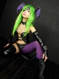 [Cosplay]  Darkstalkers  Morrigan with great body in latex(54)